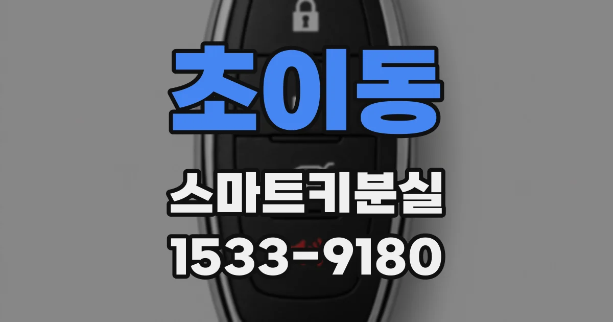 초이동 스마트키분실