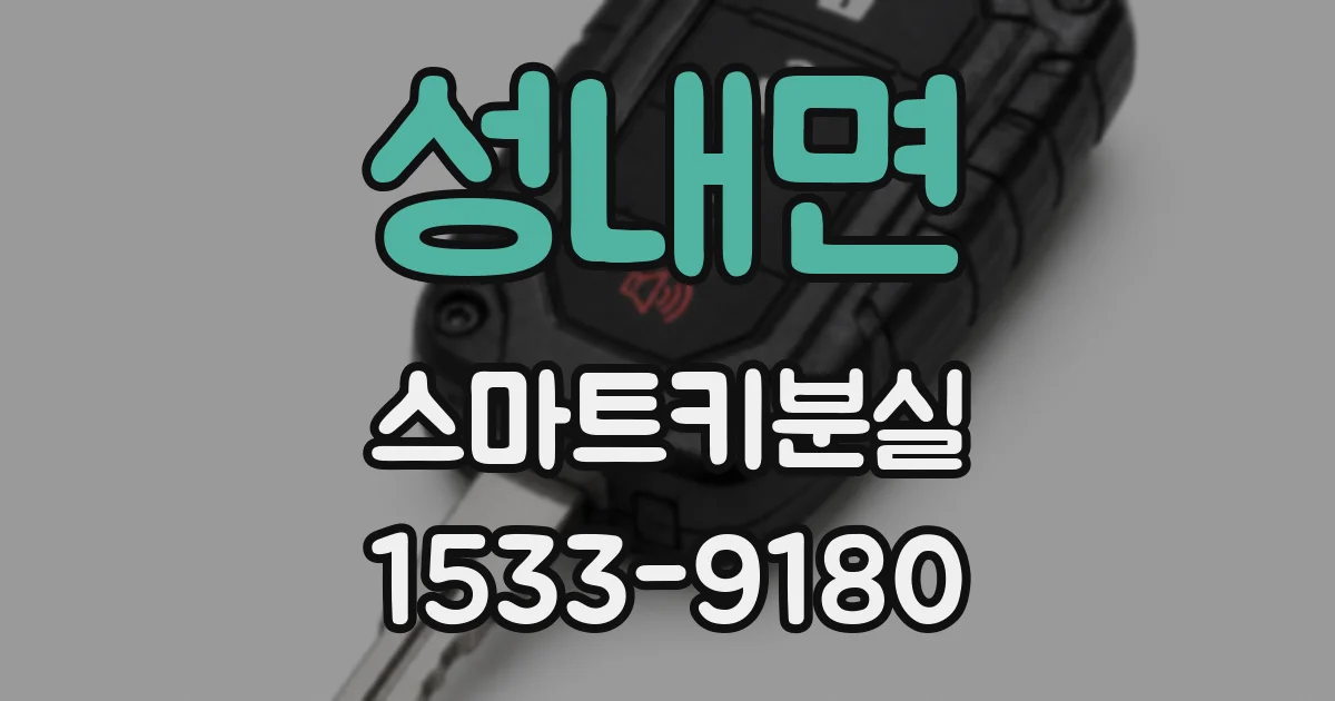 성내면 스마트키분실
