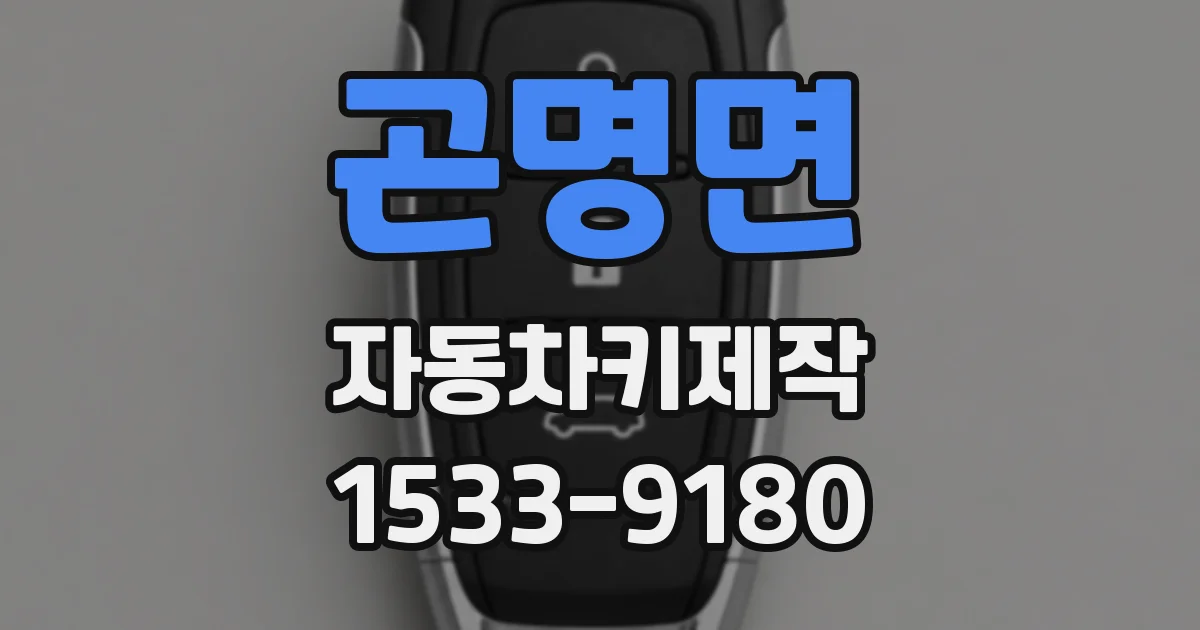 곤명면 자동차키제작