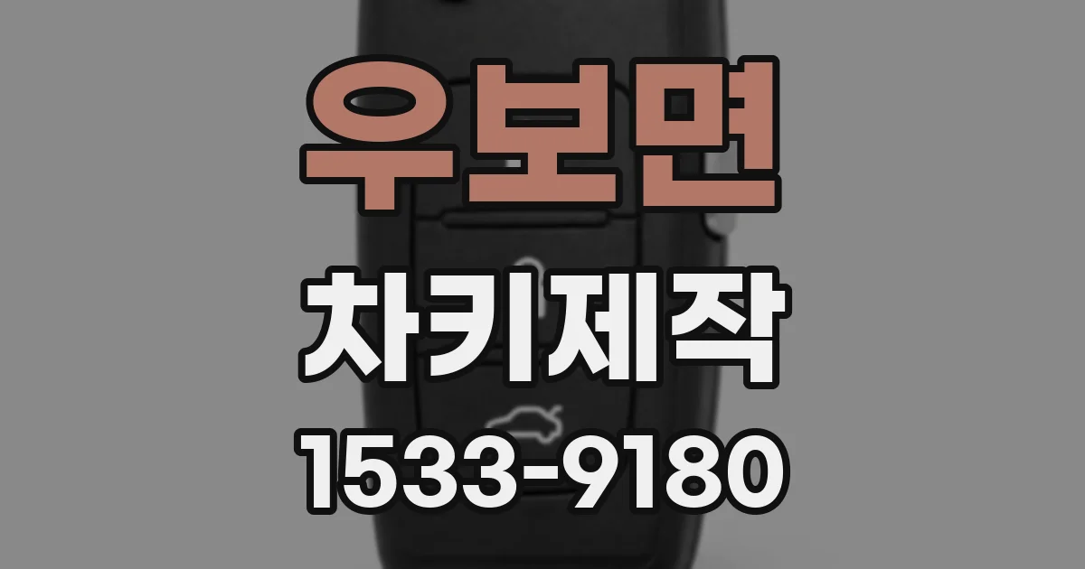 우보면 차키제작