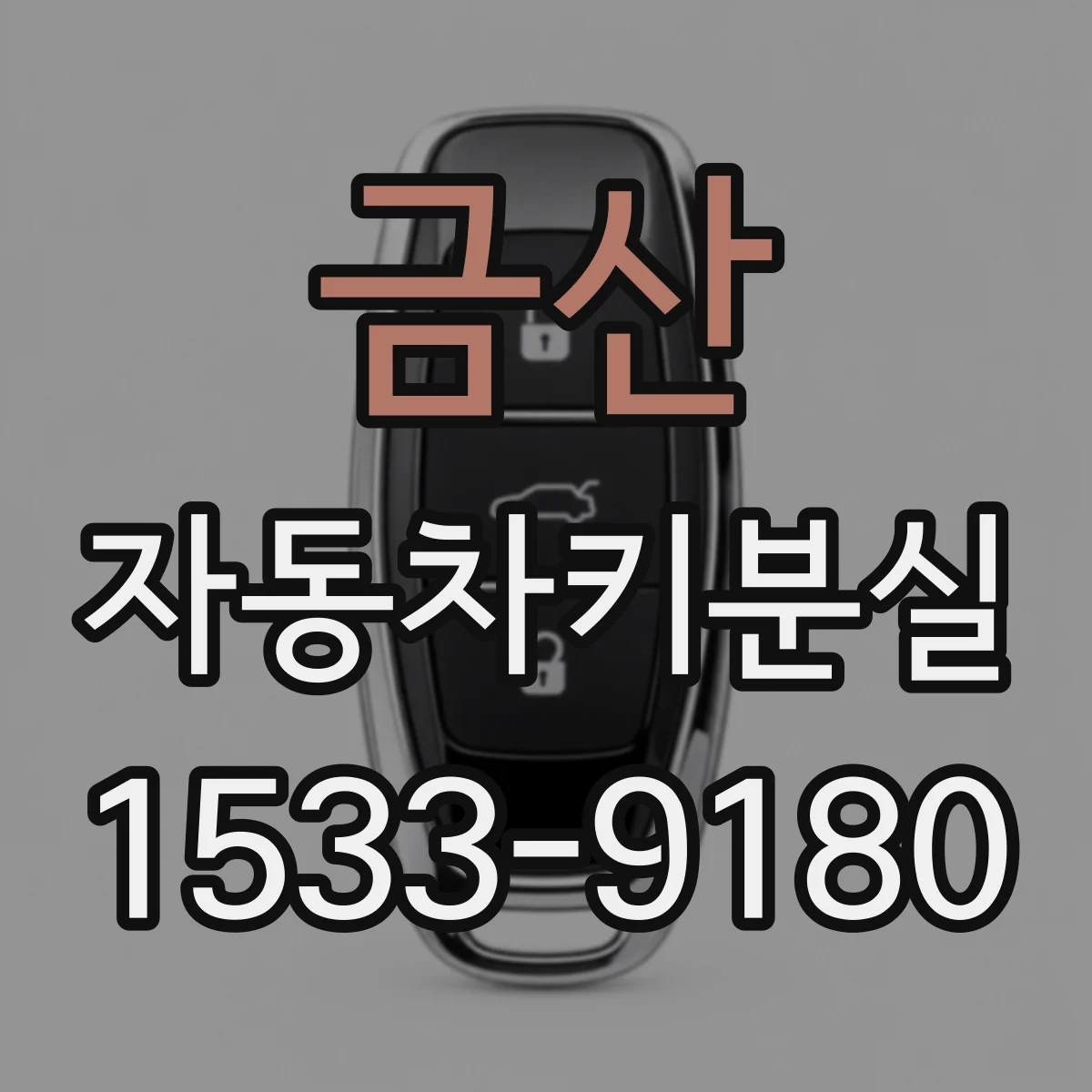 금산 자동차키분실