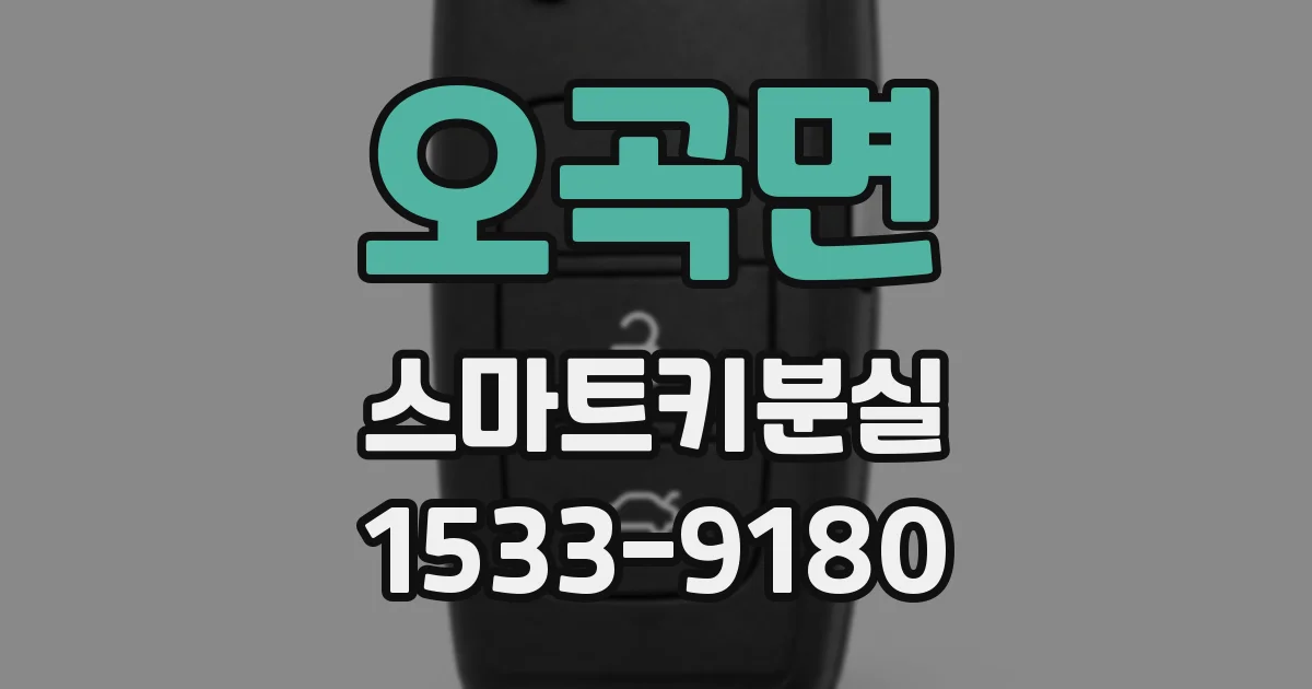 오곡면 스마트키분실