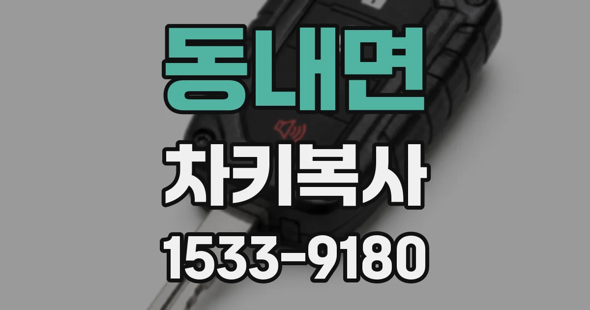 동내면 차키복사
