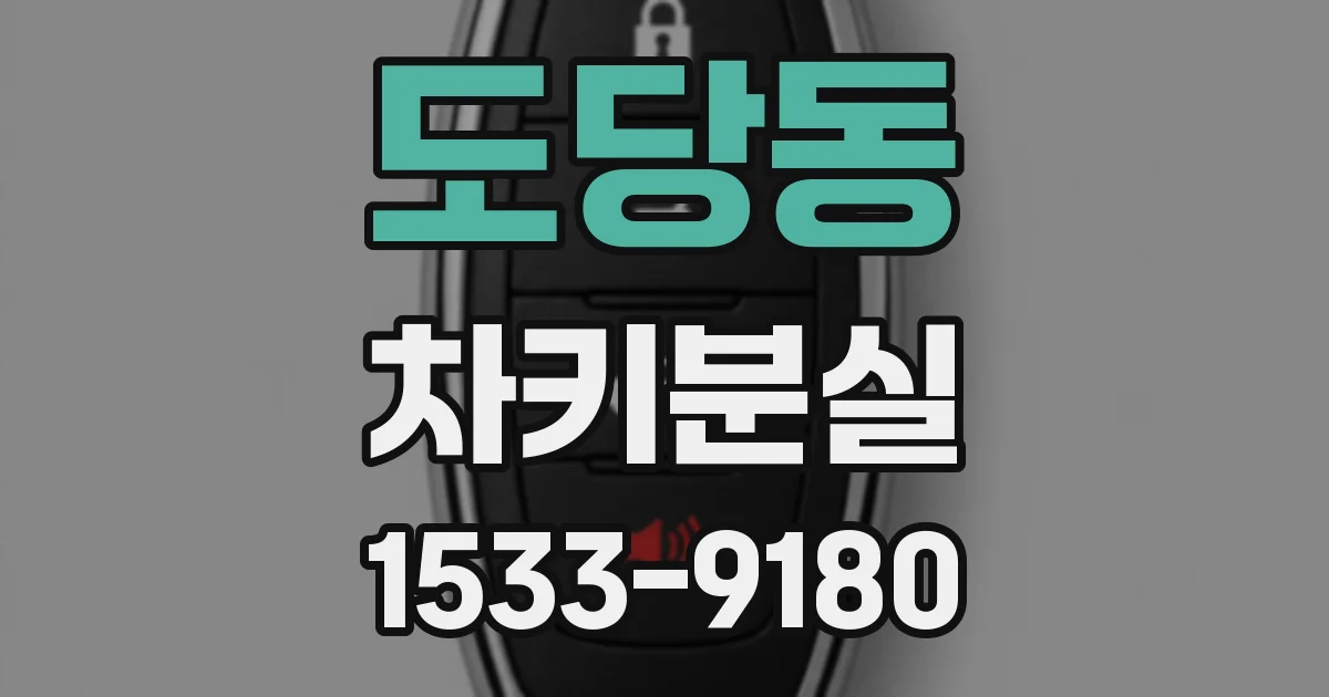 도당동 차키분실