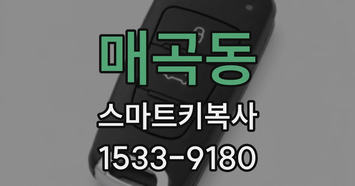 매곡동 스마트키복사