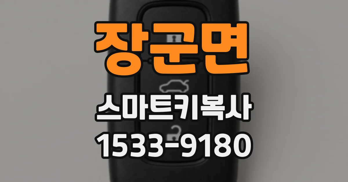 장군면 스마트키복사