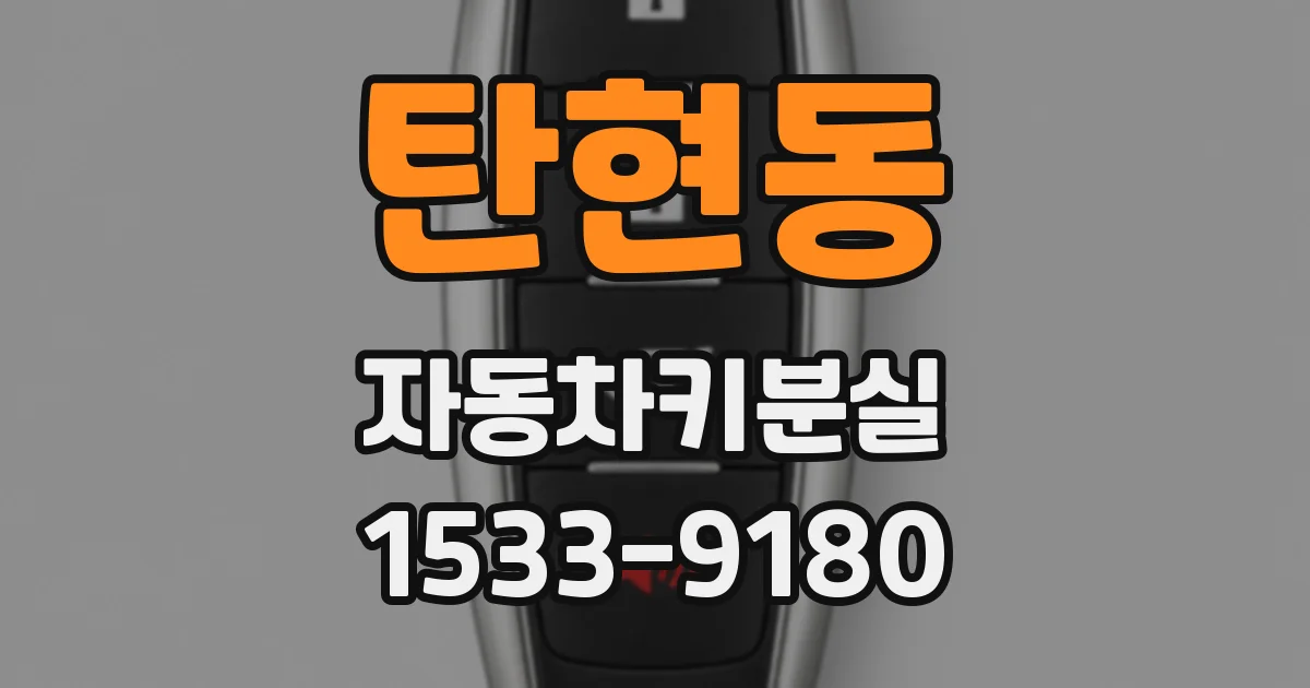 탄현동 자동차키분실