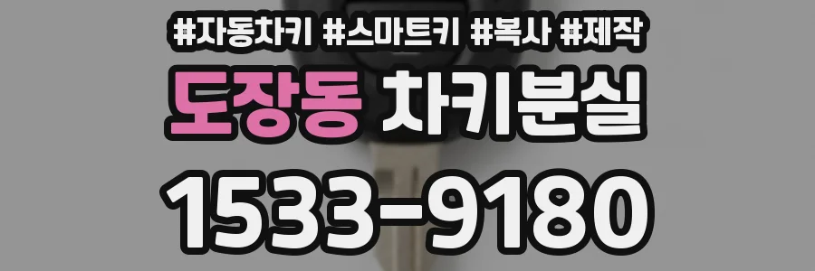 도장동 차키분실