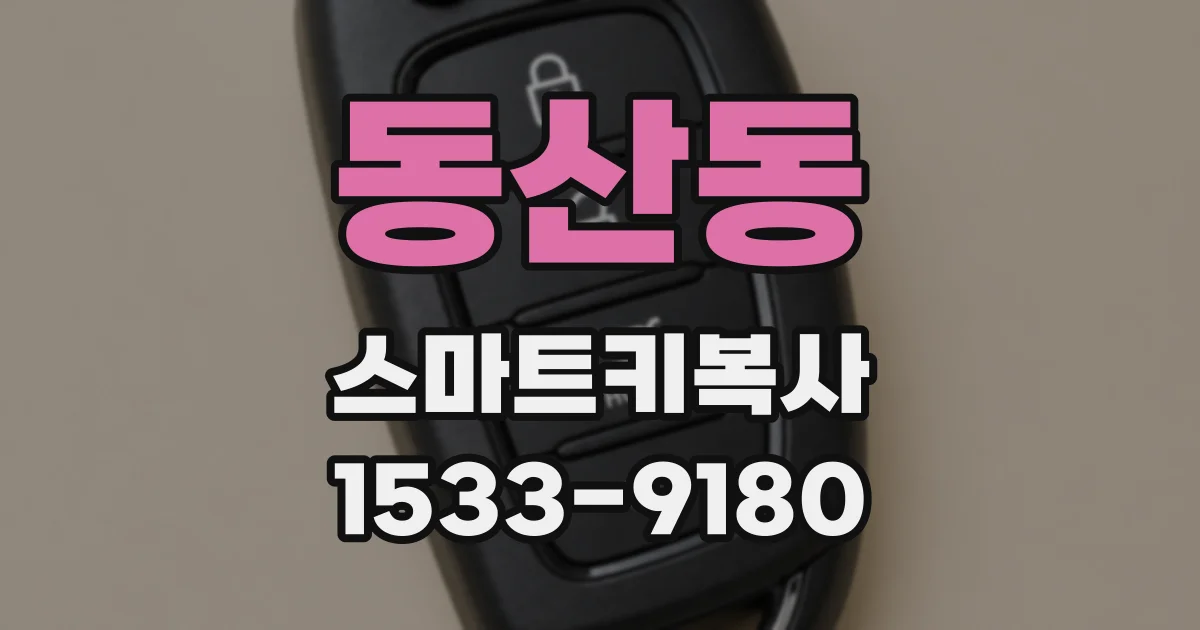 동산동 스마트키복사