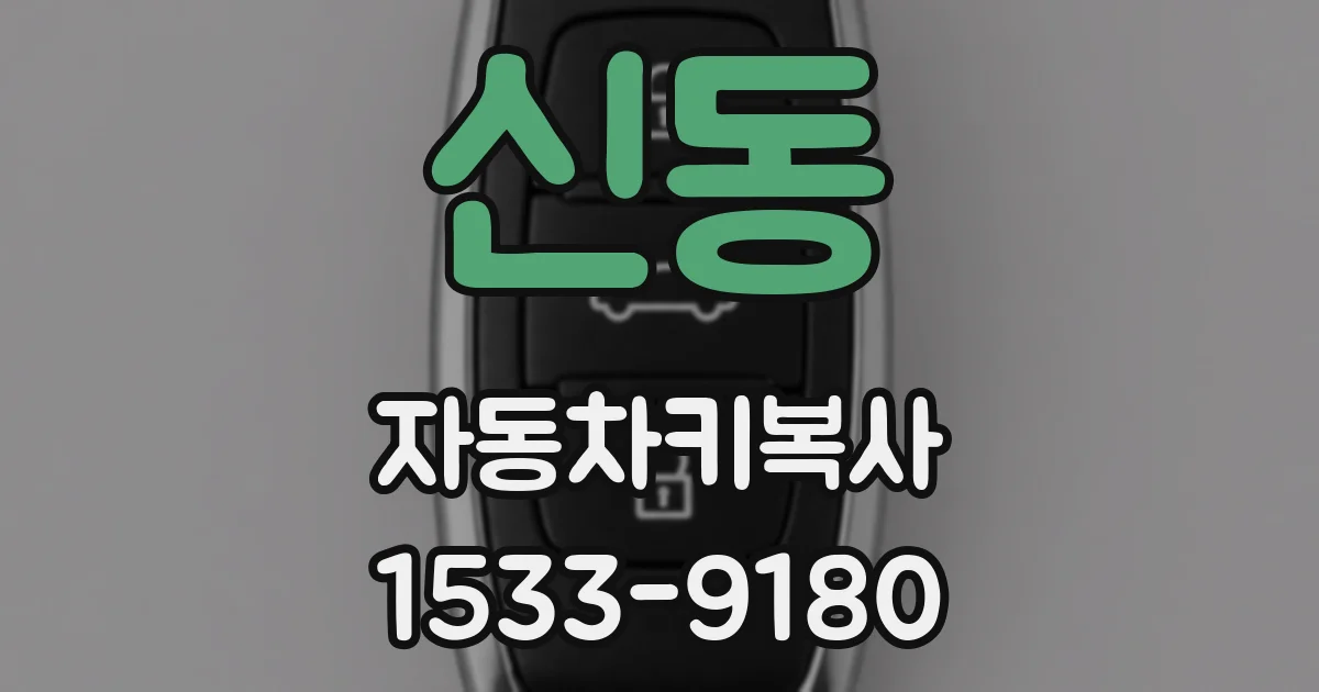 신동 자동차키복사
