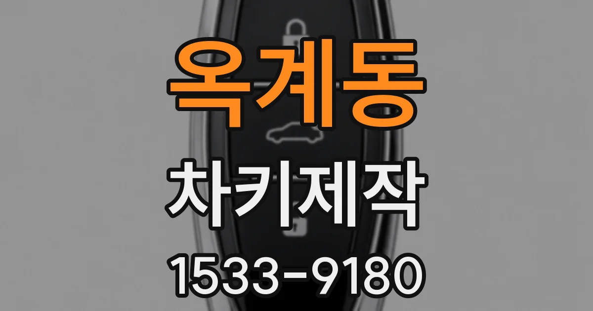 옥계동 차키제작