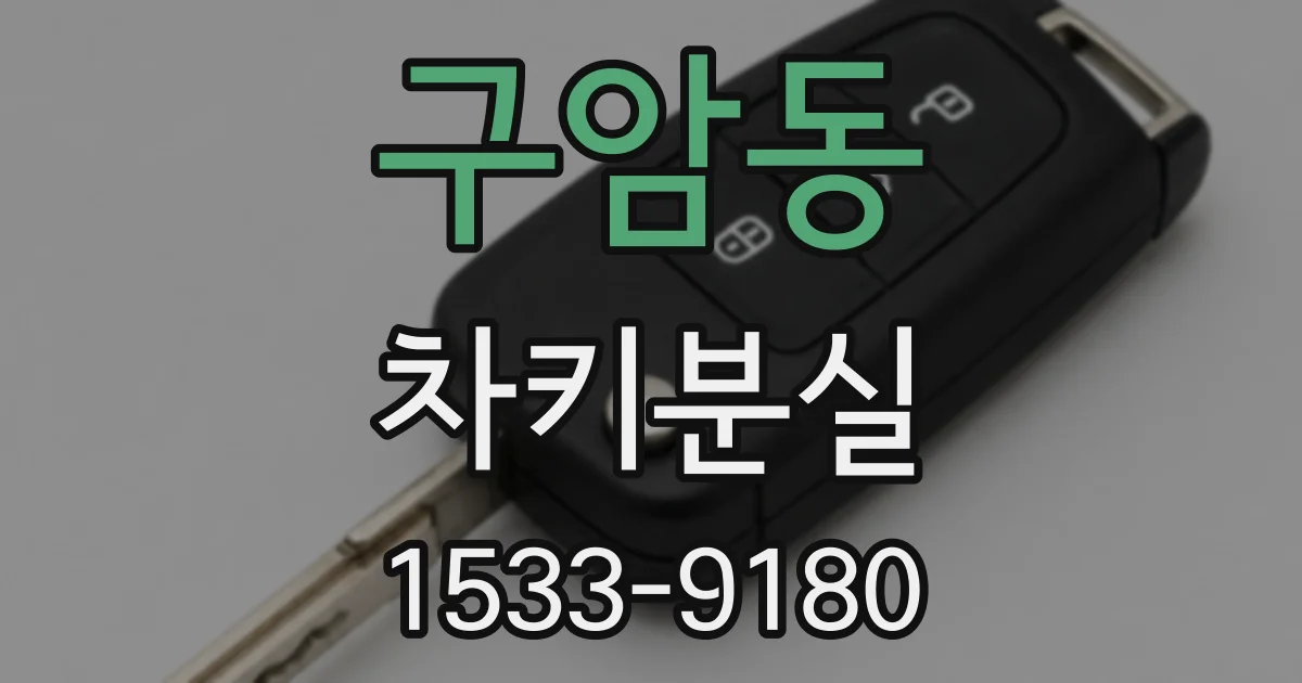 구암동 차키분실