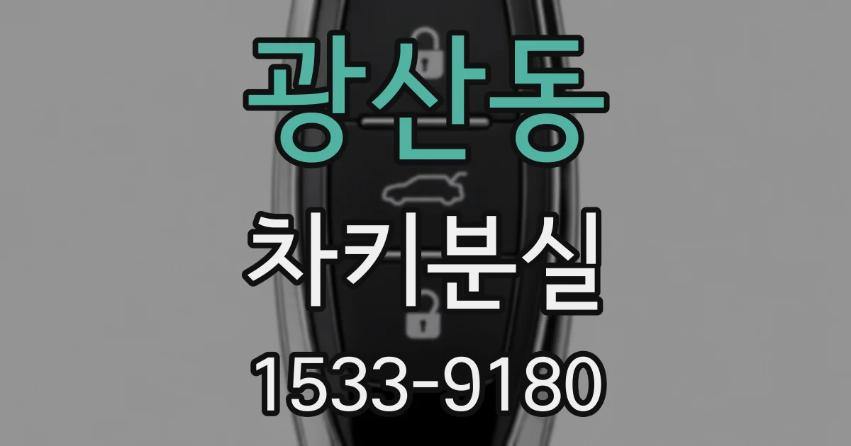 광산동 차키분실