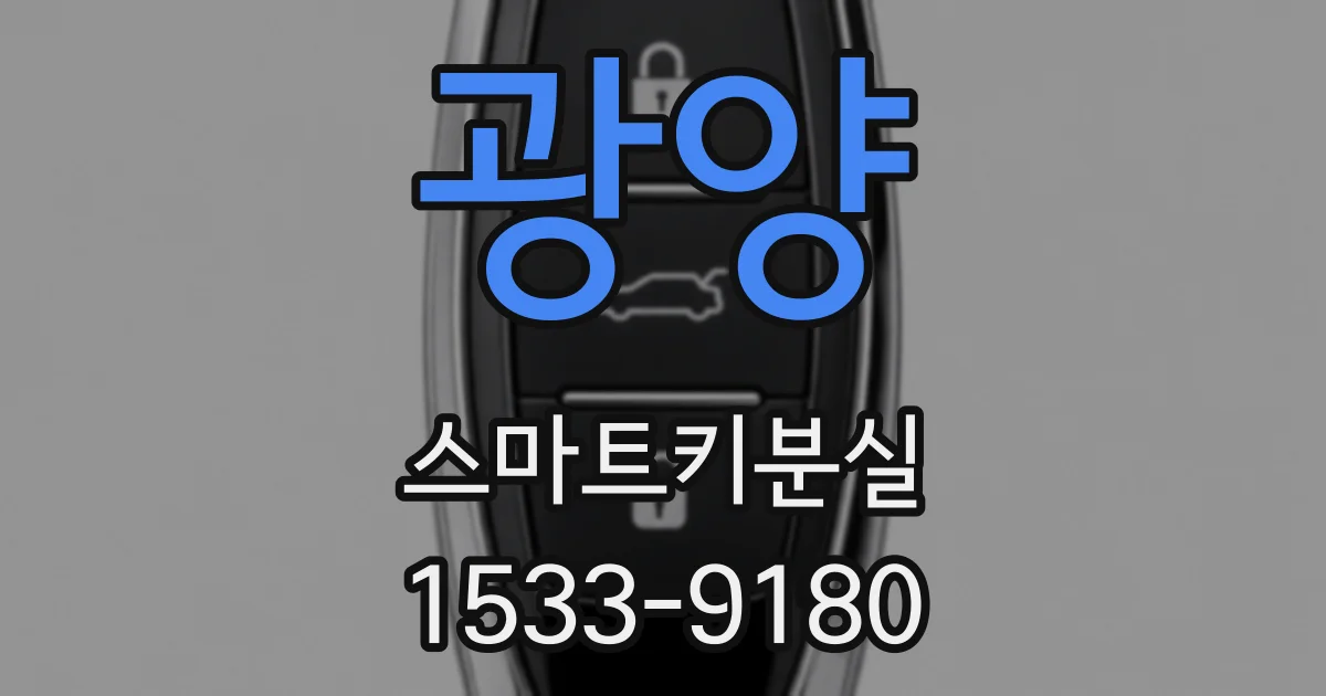 광양 스마트키분실