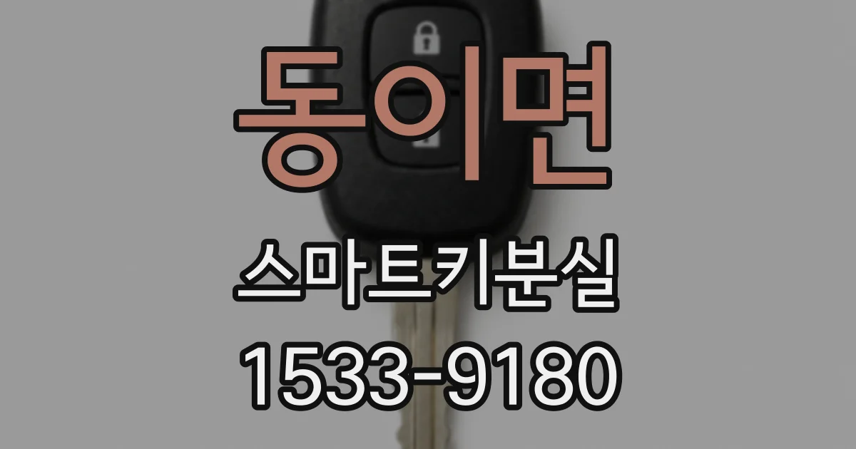 동이면 스마트키분실