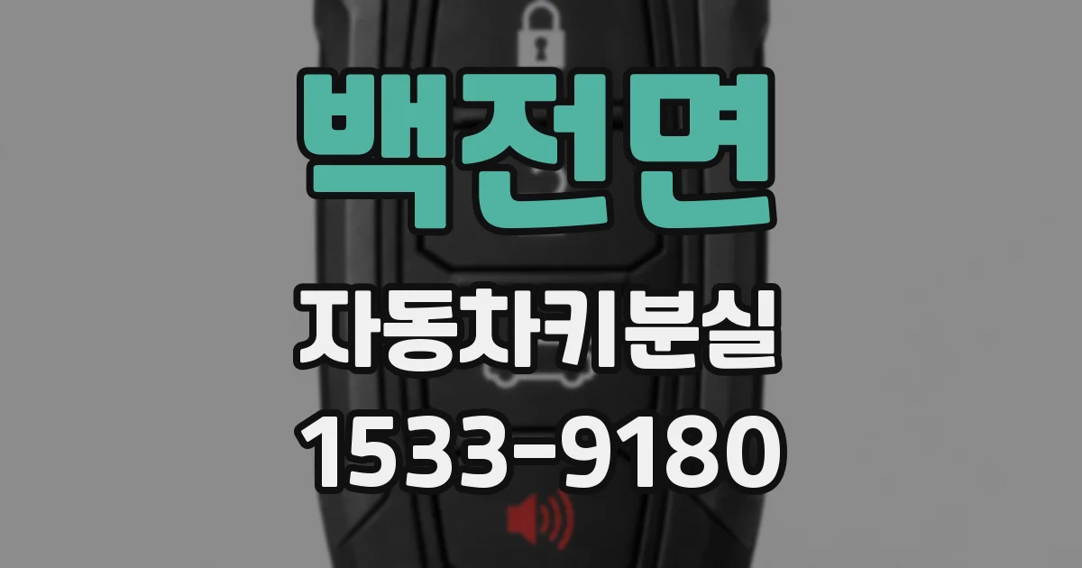 백전면 자동차키분실