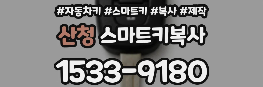 산청 스마트키복사