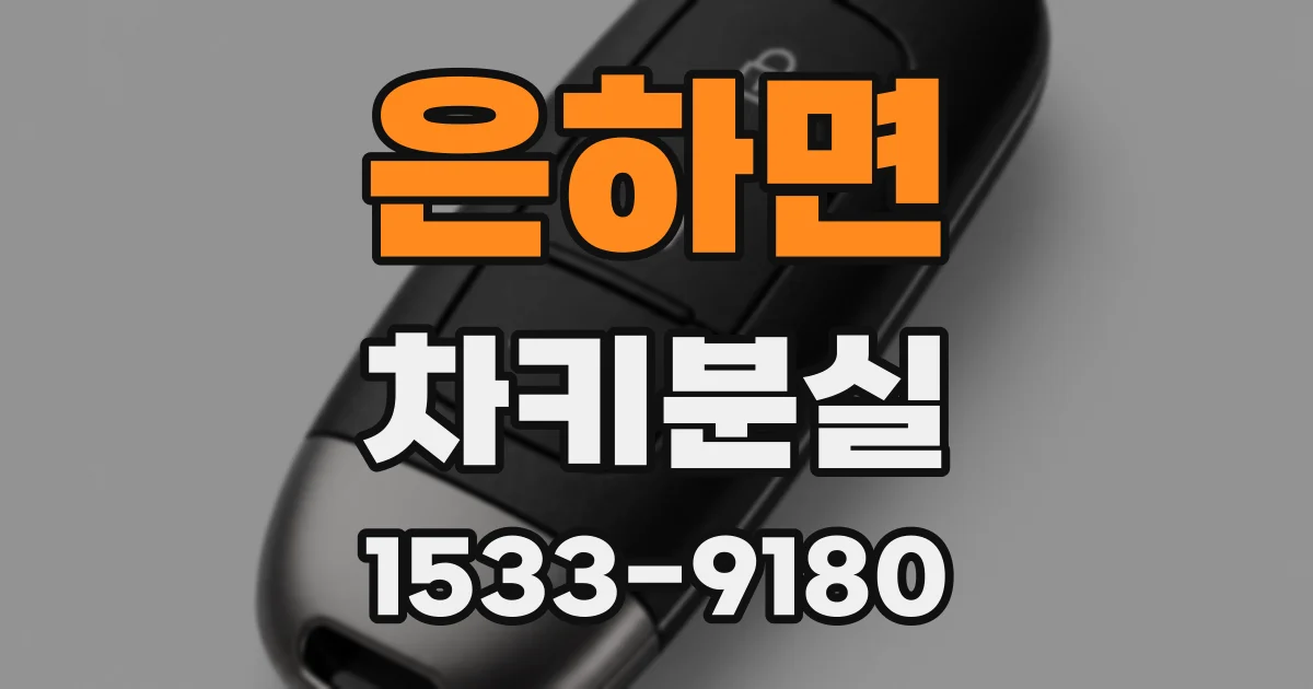 은하면 차키분실