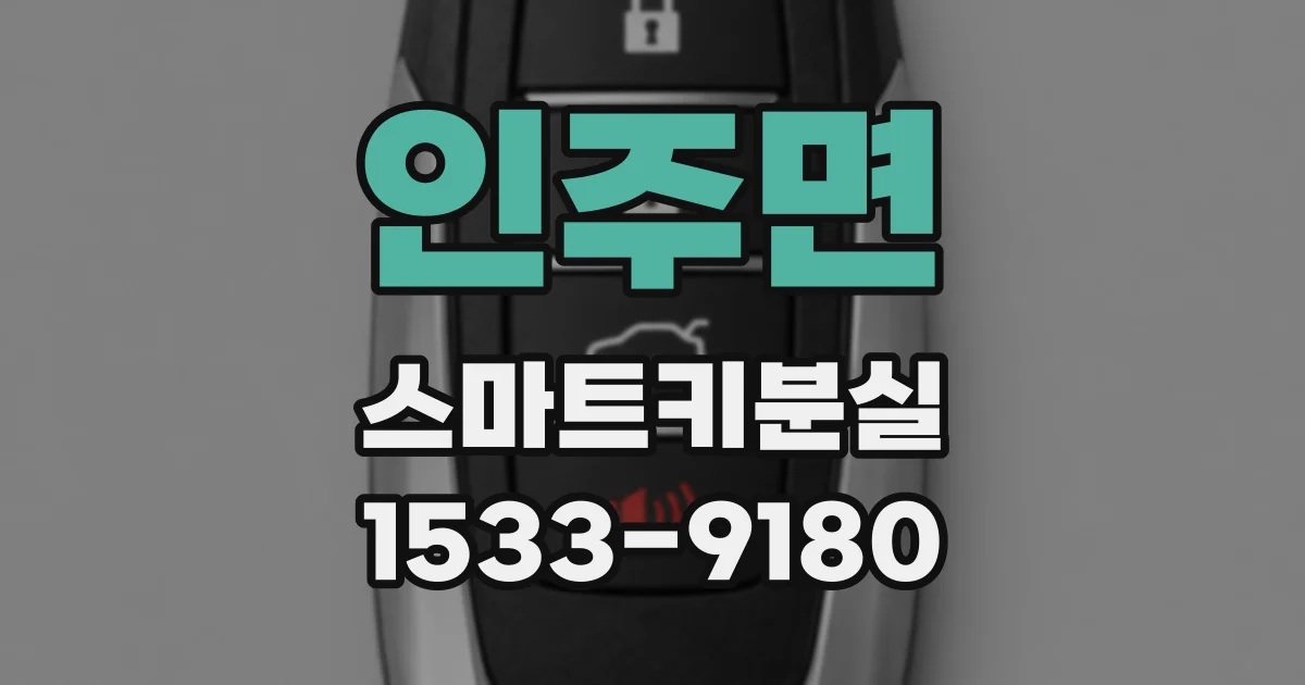 인주면 스마트키분실