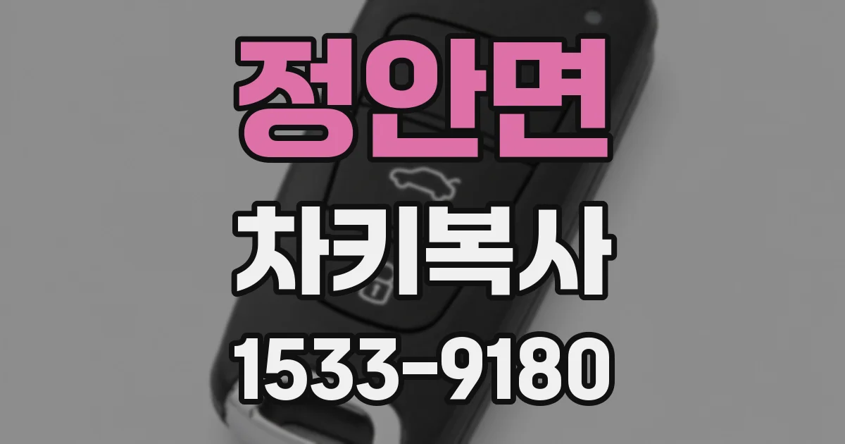 정안면 차키복사