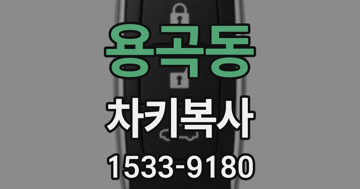 용곡동 차키복사