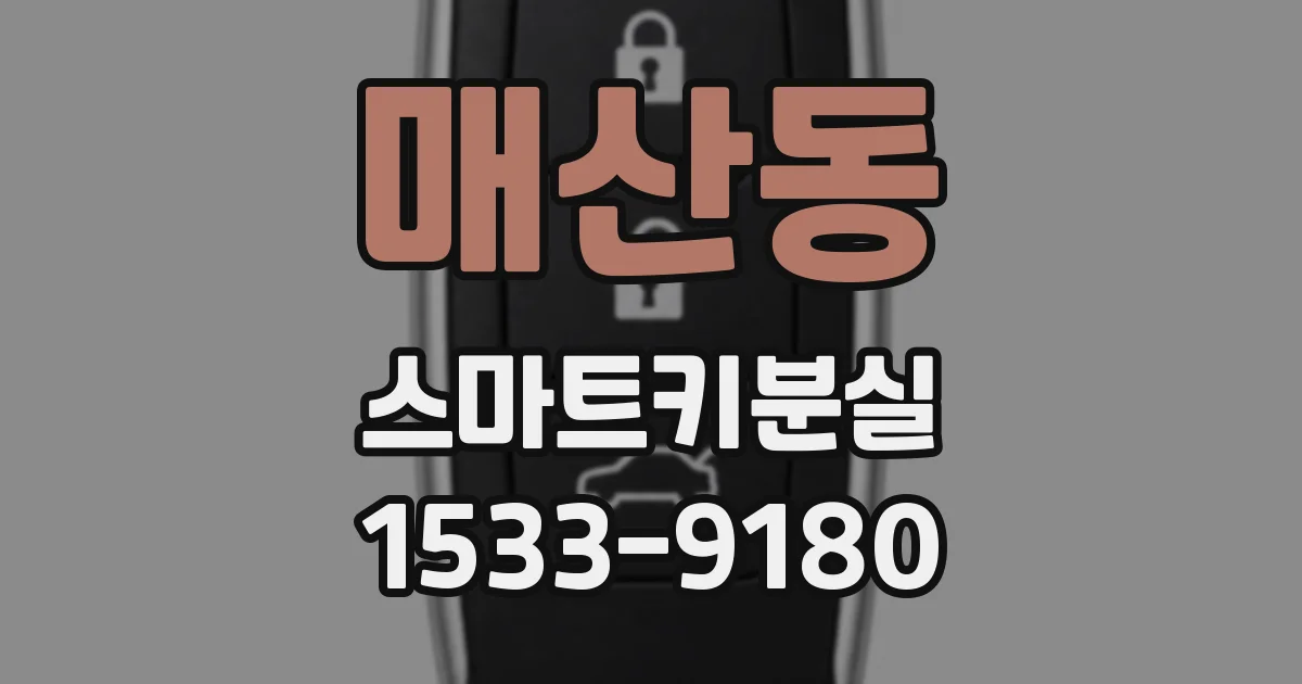 매산동 스마트키분실