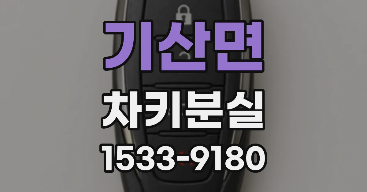 기산면 차키분실