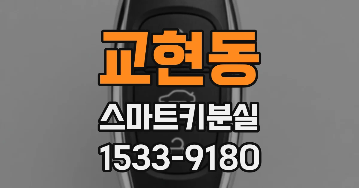 교현동 스마트키분실
