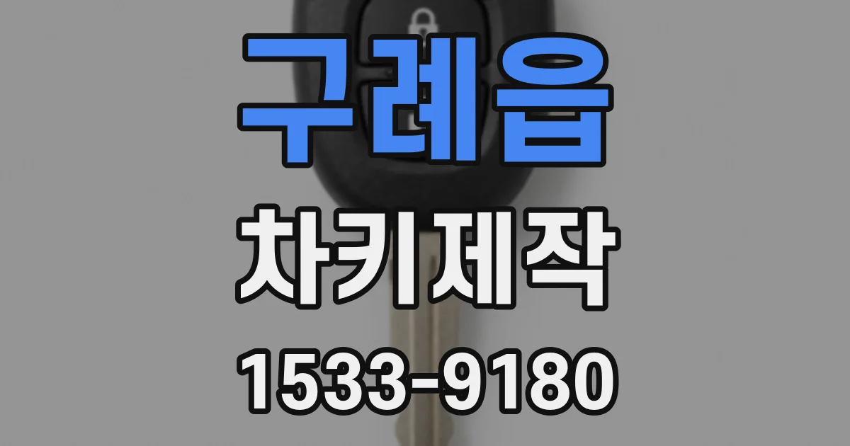 구례읍 차키제작