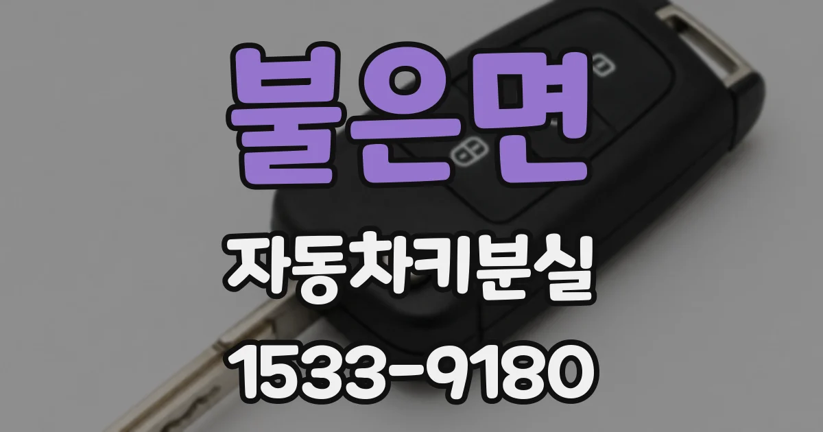 불은면 자동차키분실