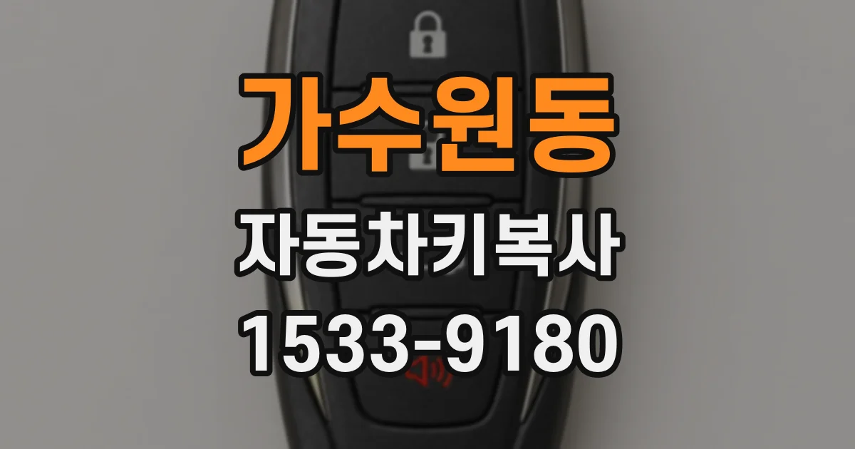 가수원동 자동차키복사