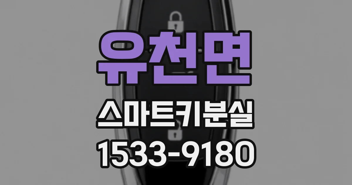 유천면 스마트키분실