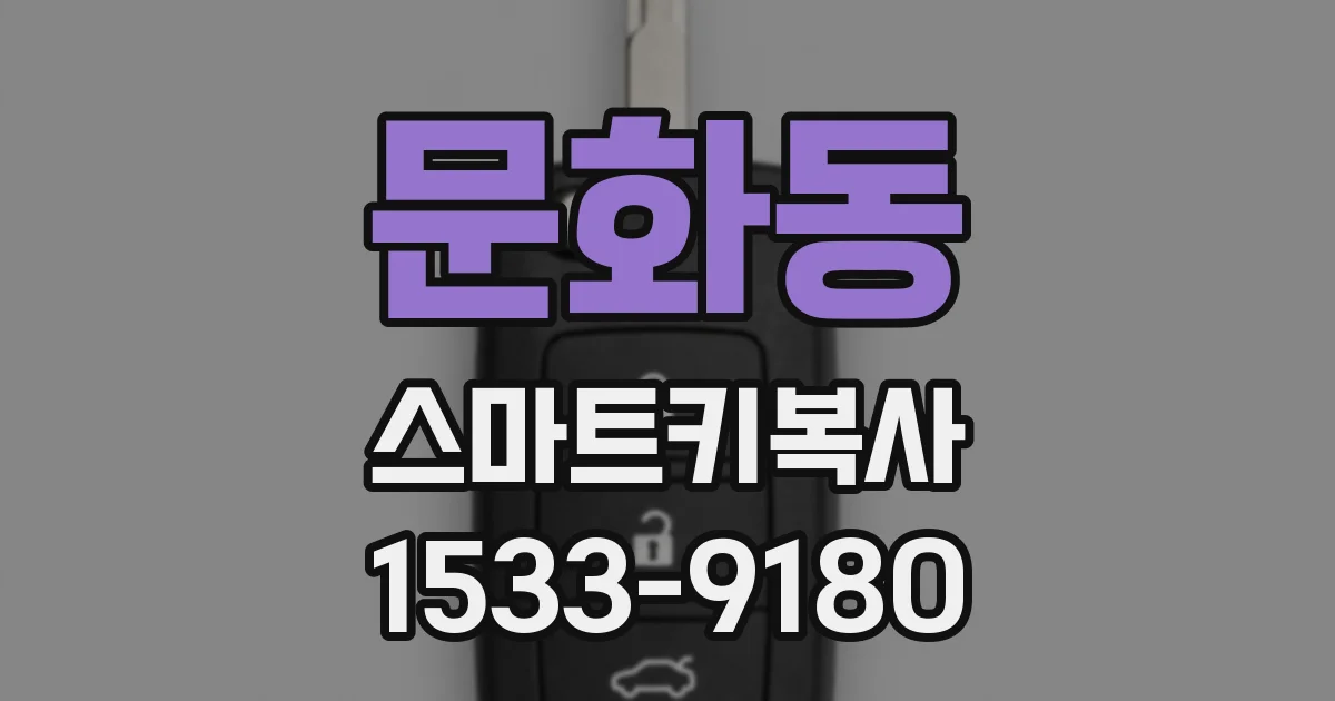 문화동 스마트키복사