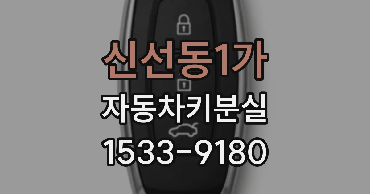 신선동1가 자동차키분실