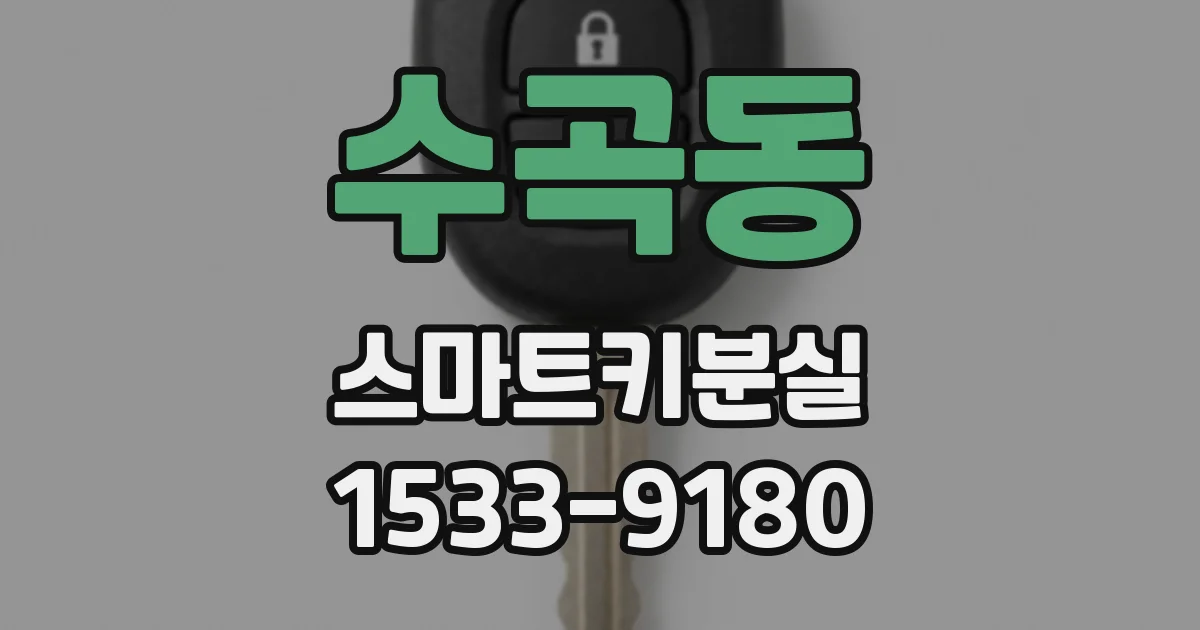 수곡동 스마트키분실