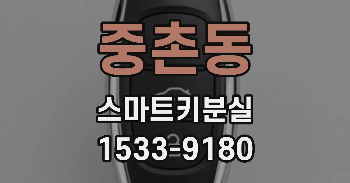중촌동 스마트키분실