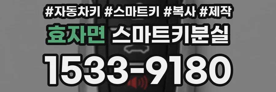 효자면 스마트키분실