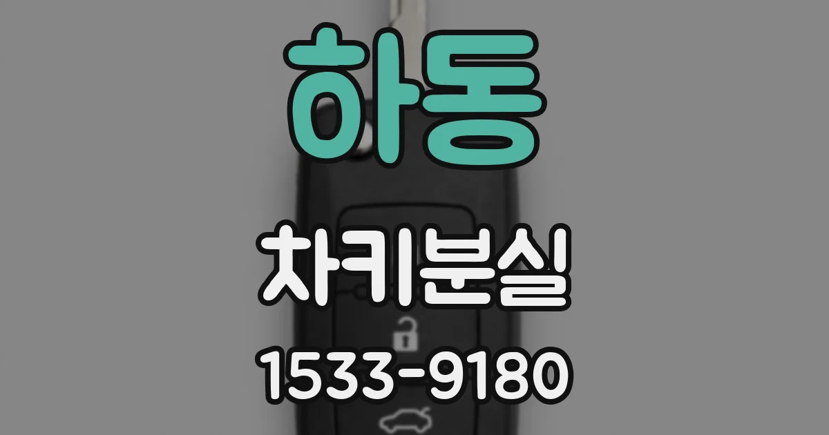 하동 차키분실