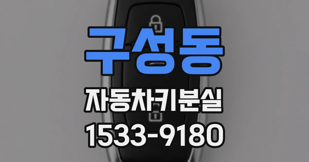 구성동 자동차키분실