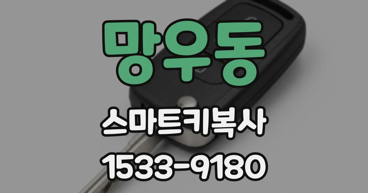 망우동 스마트키복사
