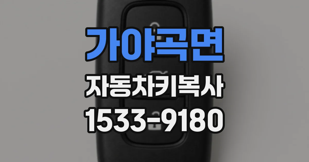 가야곡면 자동차키복사