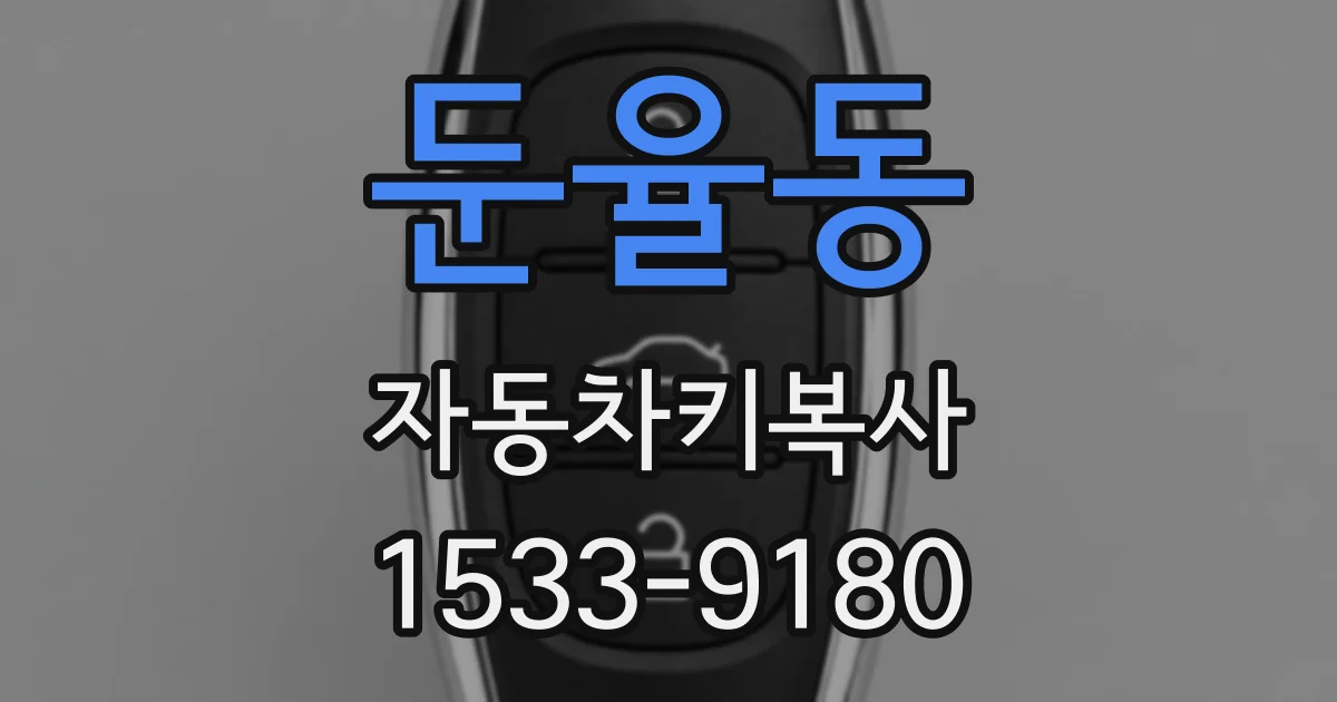둔율동 자동차키복사