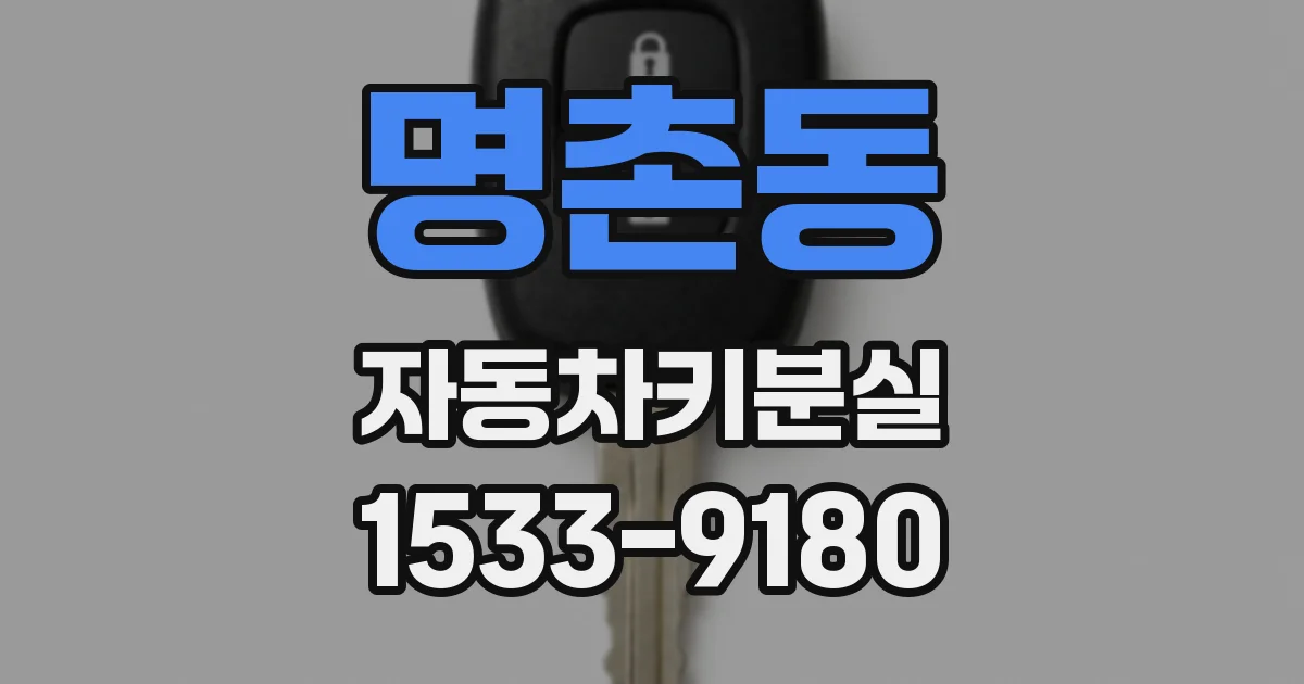 명촌동 자동차키분실