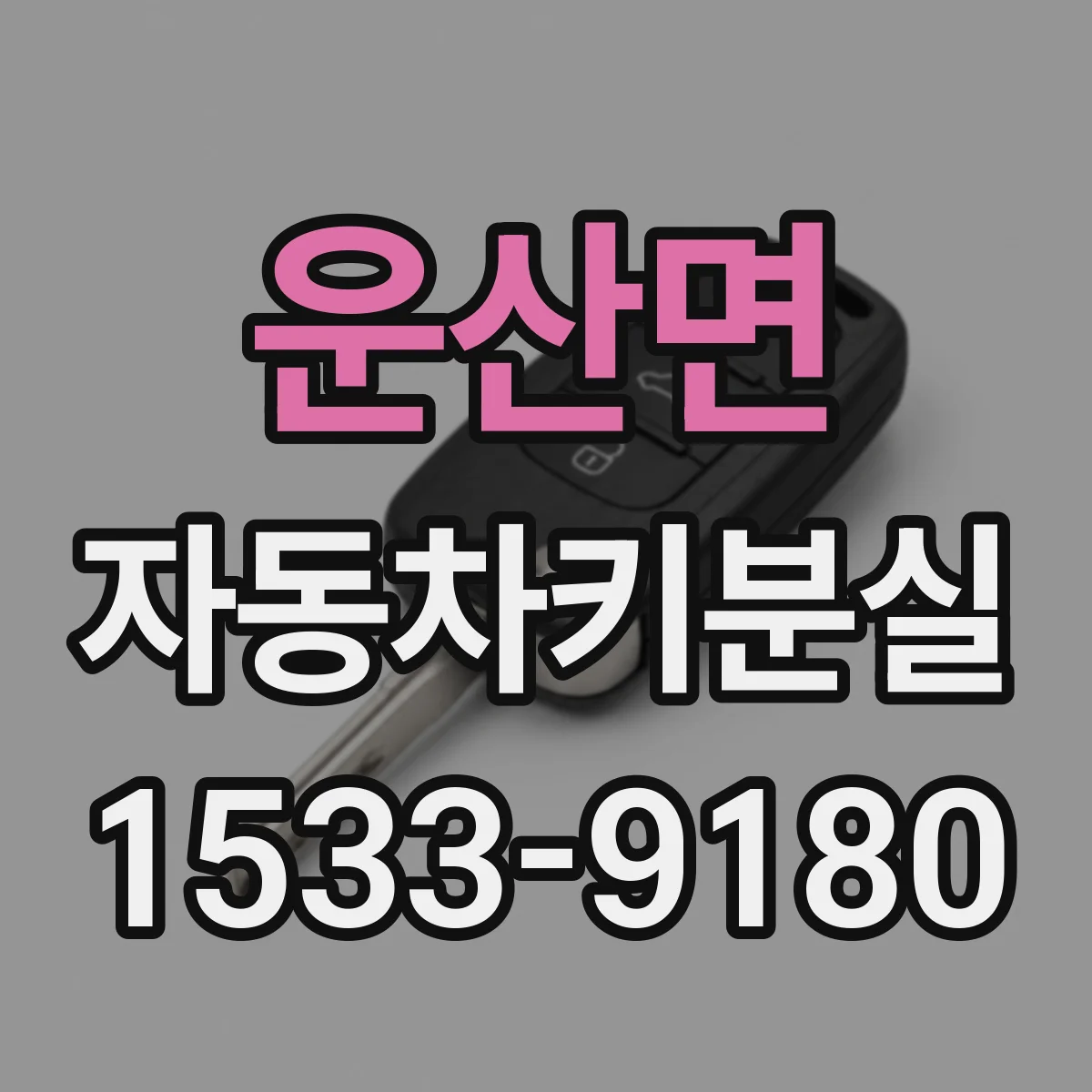 운산면 자동차키분실