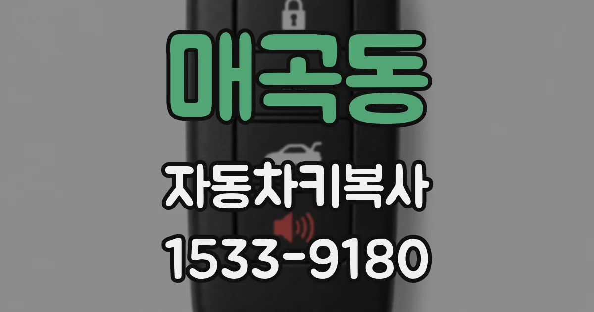 매곡동 자동차키복사