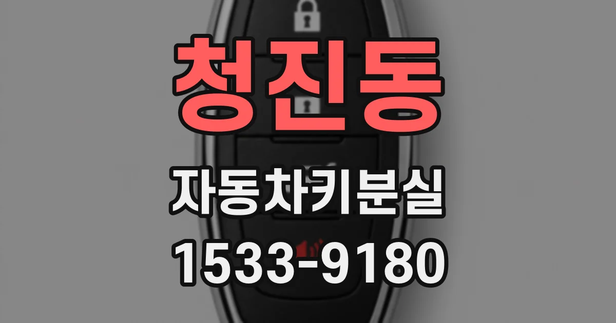 청진동 자동차키분실