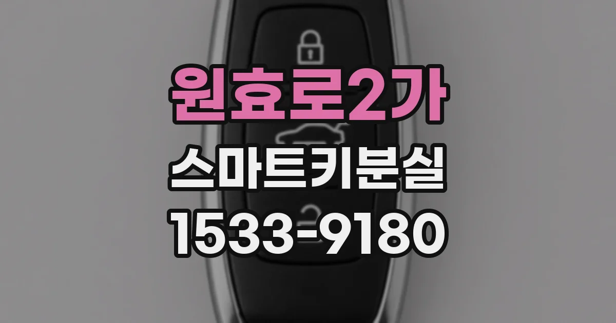원효로2가 스마트키분실