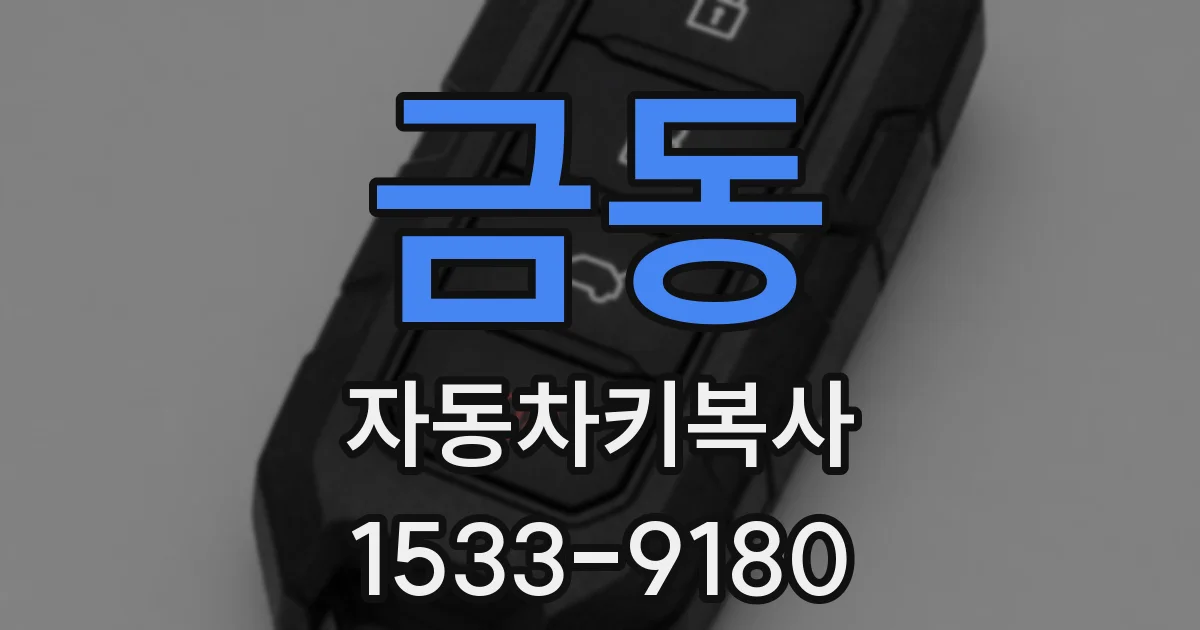 금동 자동차키복사
