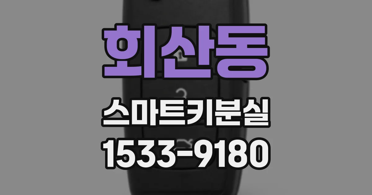 회산동 스마트키분실