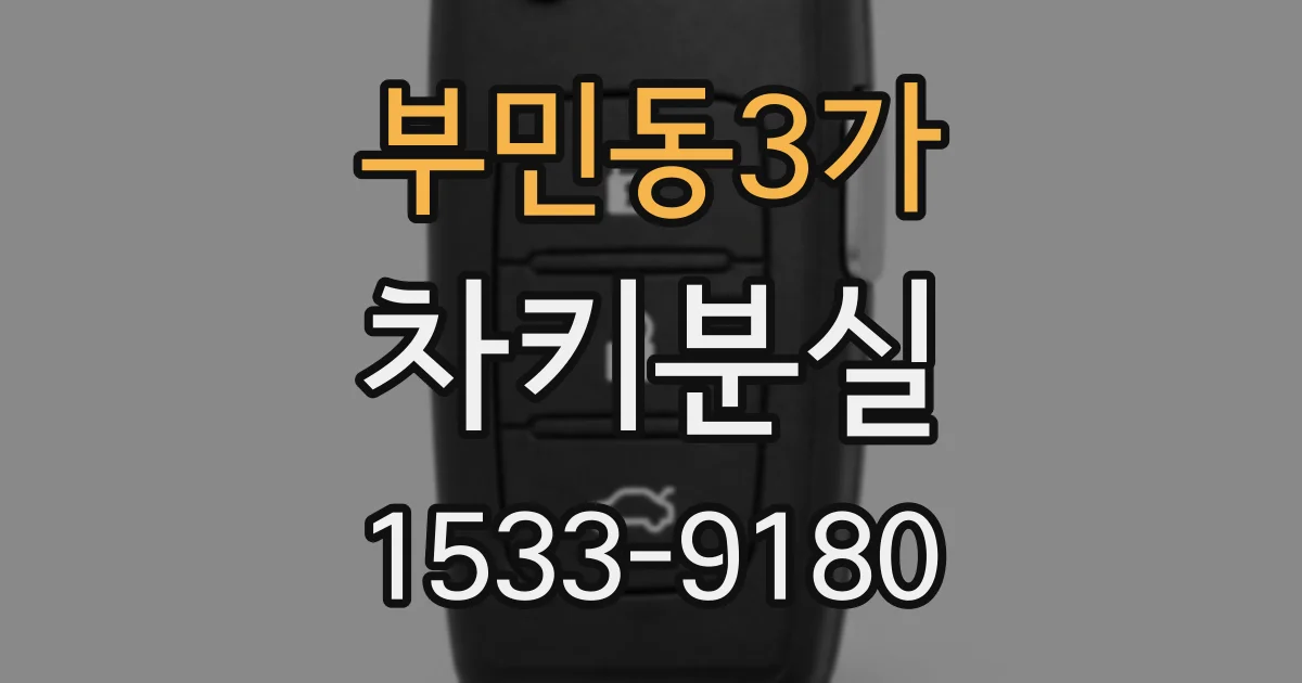 부민동3가 차키분실